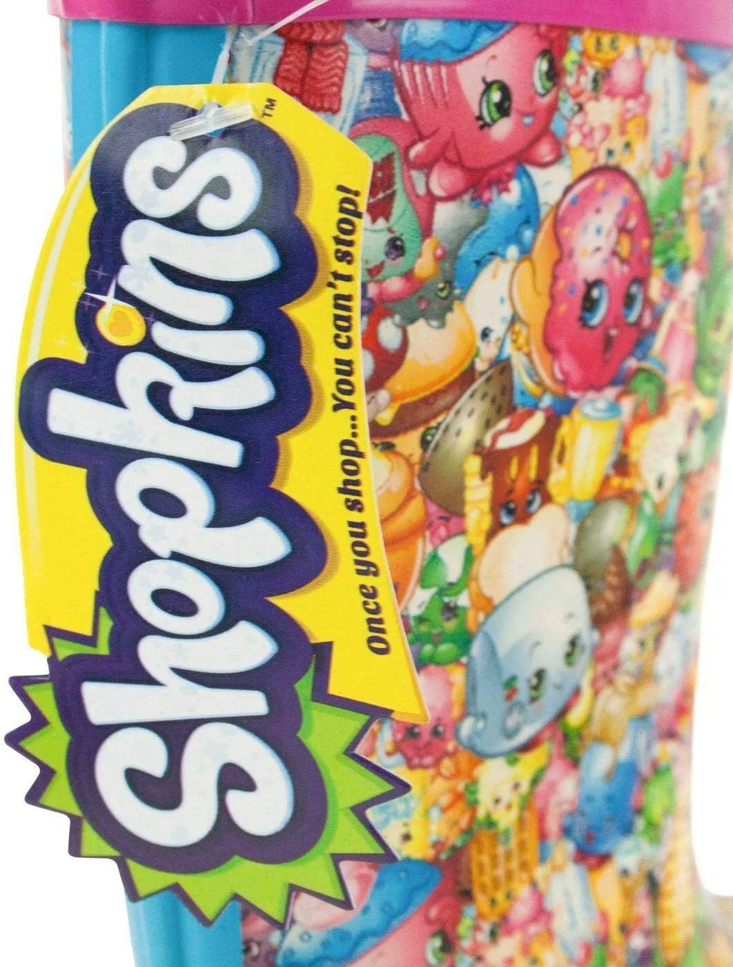 Детские резиновые сапоги для девочек с принтом Shopkins, Pink — фото 3