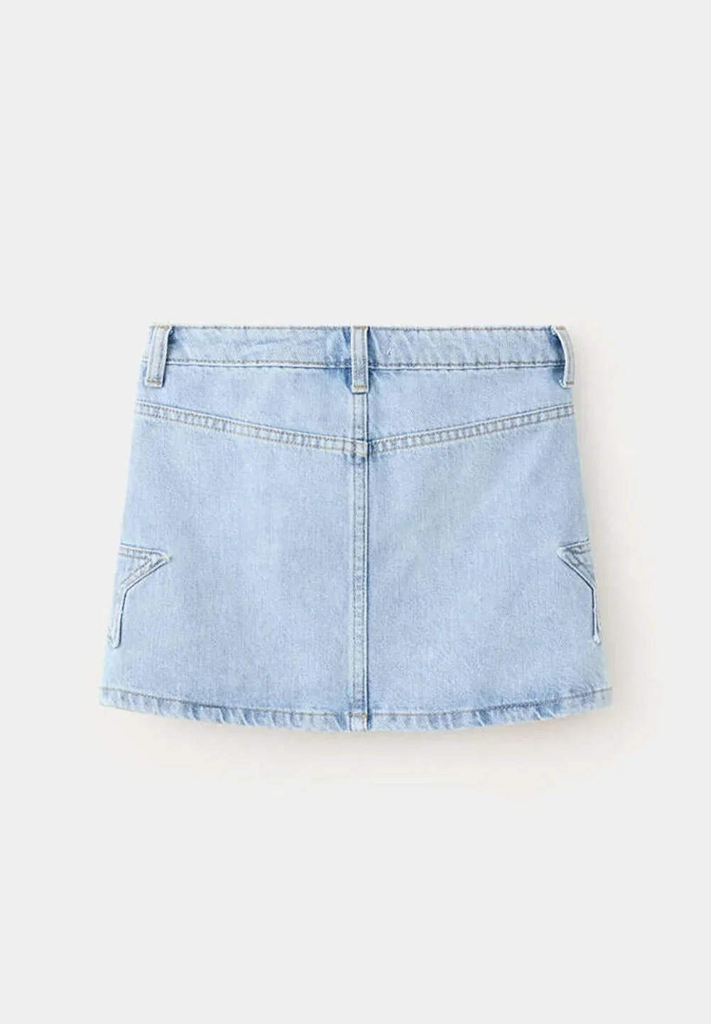 Детская юбка А-силуэта Mango Kids, Light Blue — фото 2