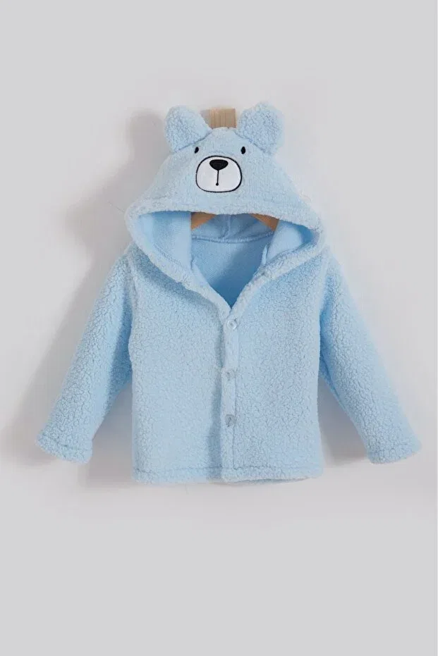 Детское зимнее пальто для девочек с вышивкой Nudesse, Blue