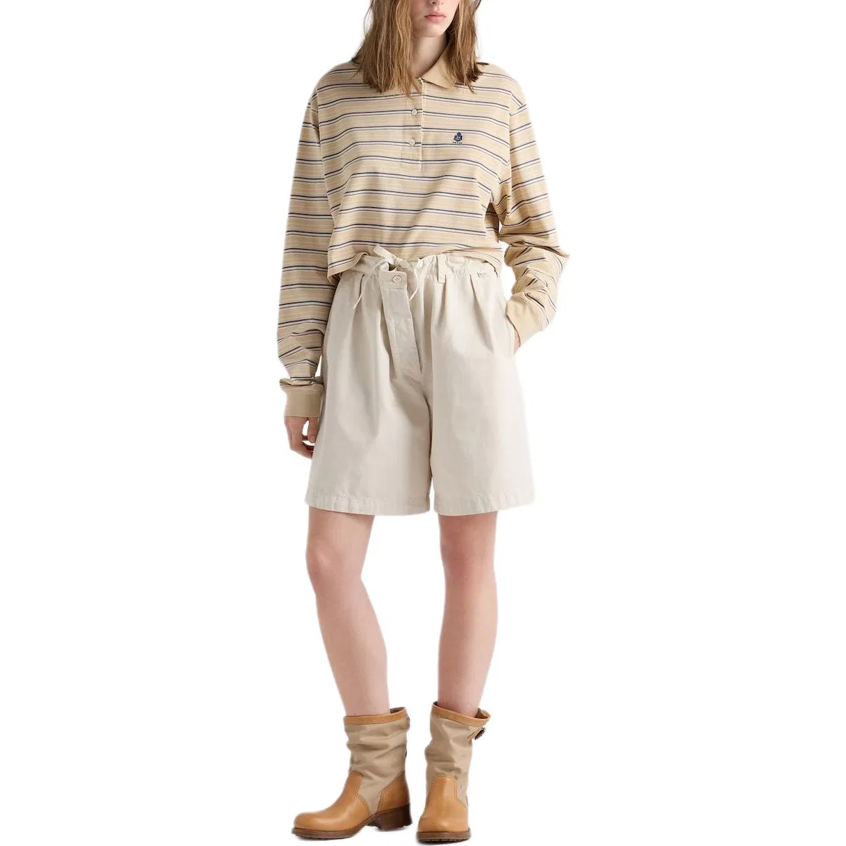 Женские шорты PRADA, Beige — фото 3