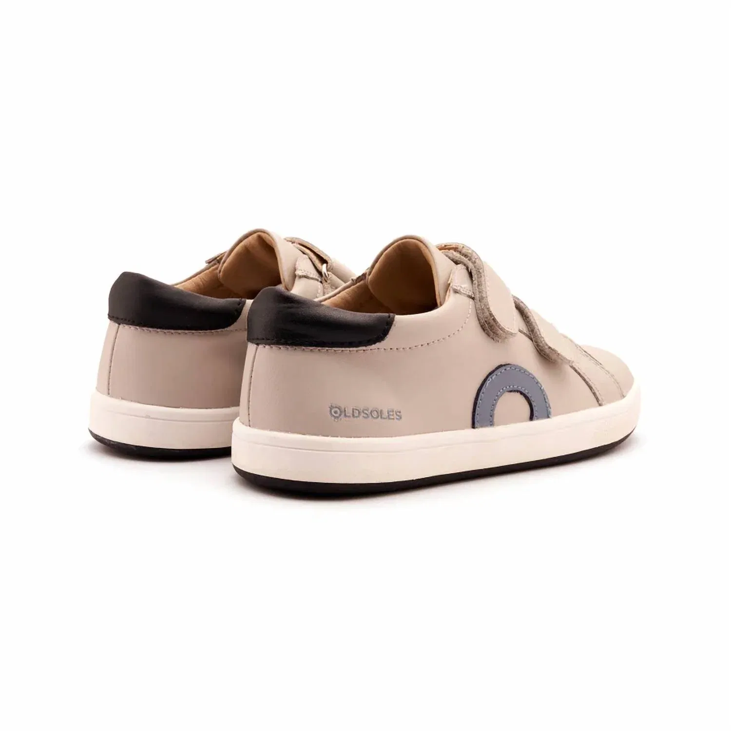Детские кроссовки на двойной липучке с круглым носком Kix Double Strap Vl Half Circle Old Soles, Gris/Indigo — фото 4