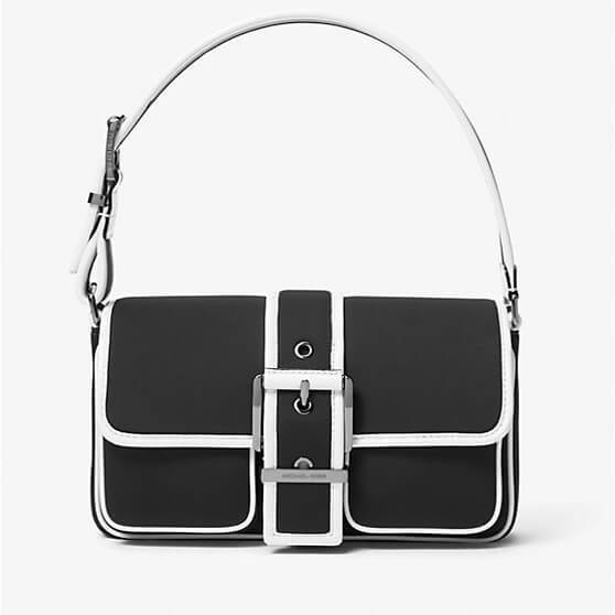 

Сумка Michael Michael Kors Colby Medium Two-Tone Neoprene, черный/белый