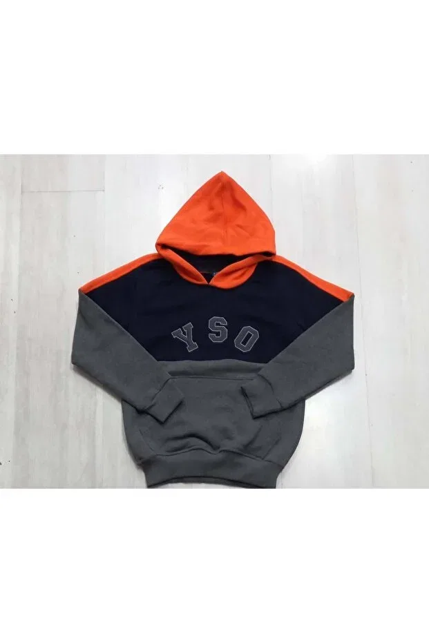 Детское худи для девочек с принтом Başak Çocuk Giyim, Navy Blue