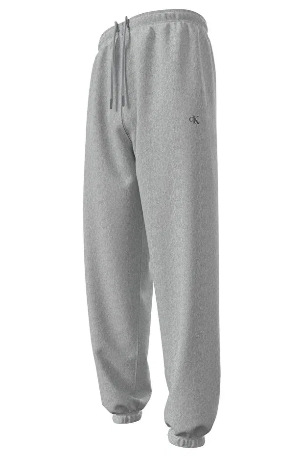Мужские спортивные штаны с эластичным поясом и манжетами Calvin Klein, Gray — фото 3
