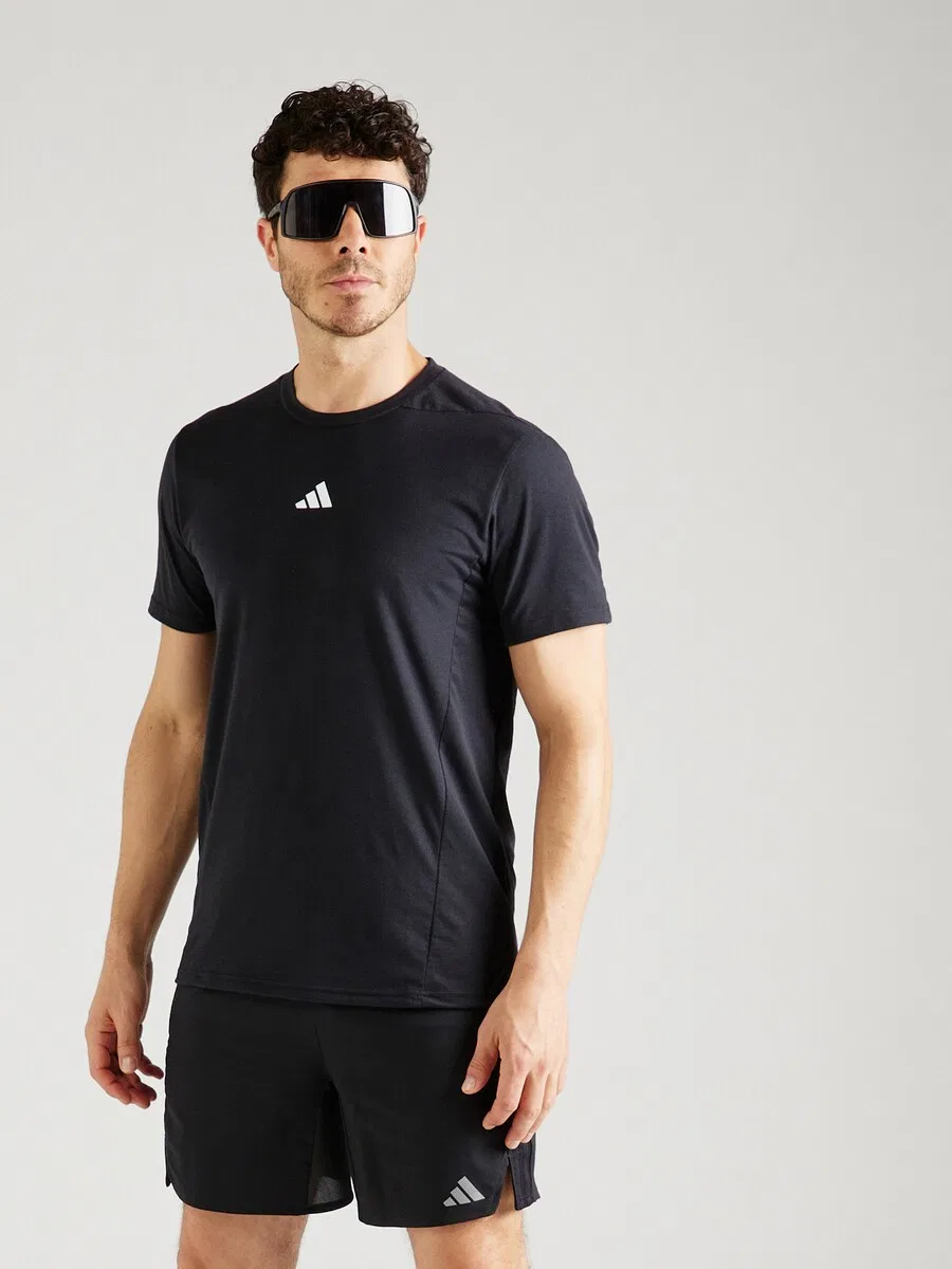 Спортивная футболка ADIDAS PERFORMANCE Regular Performance Shirt 'Designed for Training' черного цвета — фото 3