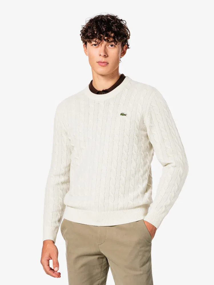 Свитер с кабельным узором, модель AH816E LACOSTE