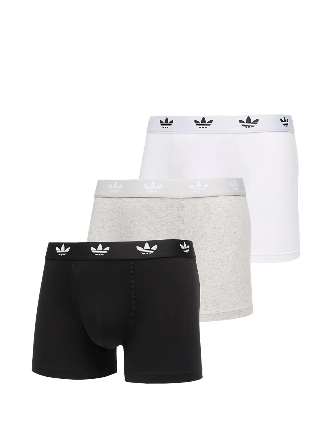 Боксеры с логотипом (набор из трех) Adidas, черный