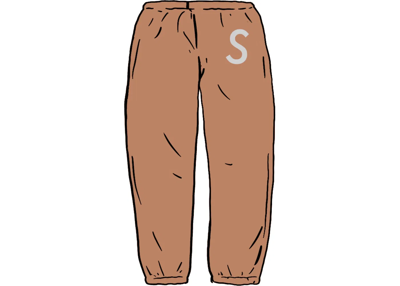 Мужские спортивные штаны с логотипом Supreme Swarovski S Supreme, Brown
