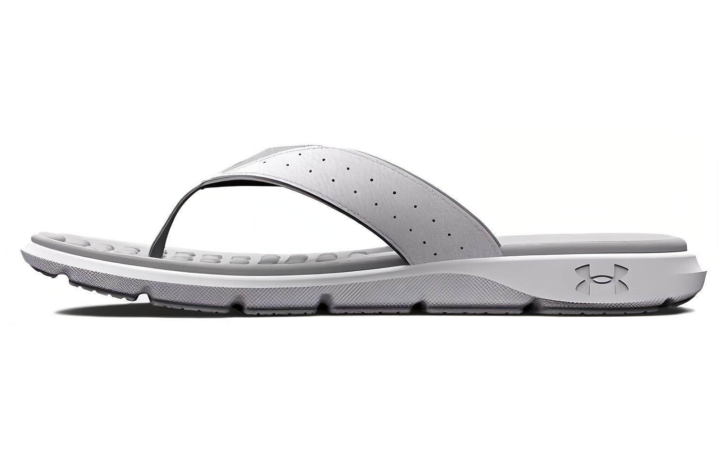 

Under Armour Мужские шлепанцы Ignite EVA бело-серые, цвет White Gray