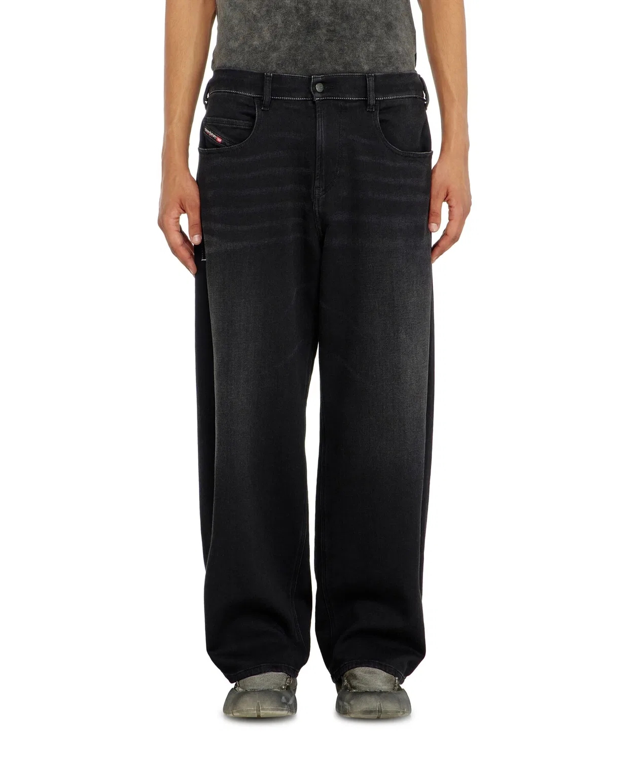 Мужские джинсовые брюки свободного кроя D-ENIM-M-BW JOGG DIESEL, Черный — фото 4