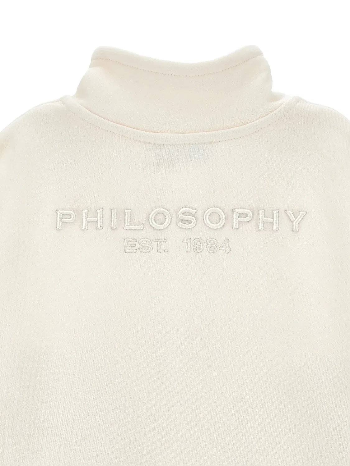 Толстовка на молнии с вышитым логотипом Philosophy Di Lorenzo Serafini, нейтральные — фото 2
