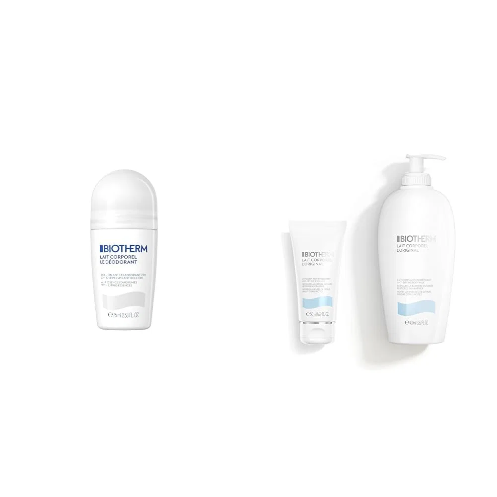 Набор дезодорант-роллер BIOTHERM 75 мл + лосьон для тела 400 мл + 50 мл