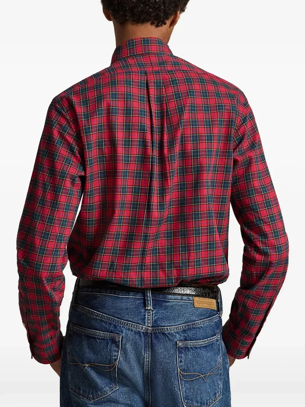 Рубашка из твила в клетку POLO RALPH LAUREN, красный — фото 4