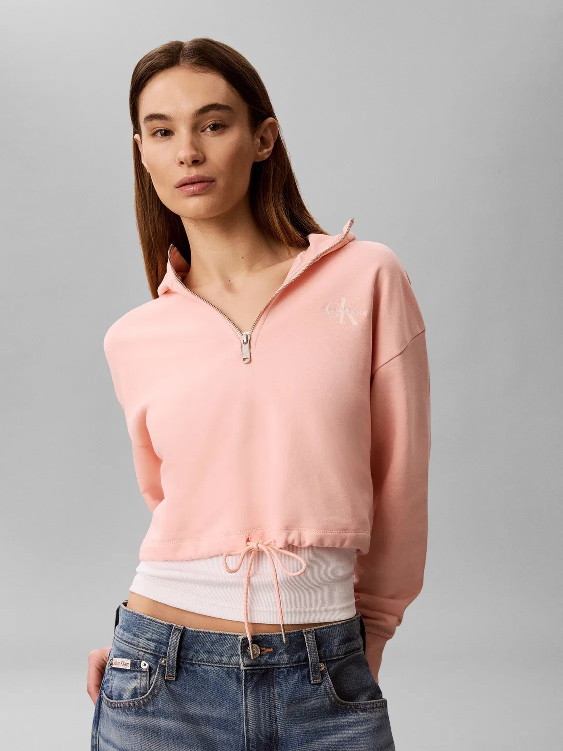 Худи Calvin Klein, розовое