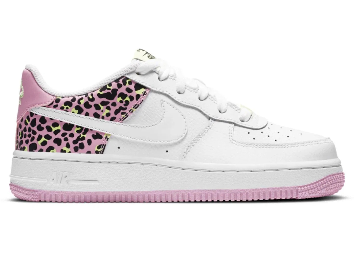 Детские кроссовки Lifestyle Nike Air Force 1 Low 07, White/Pink Rise/Barely Volt/White