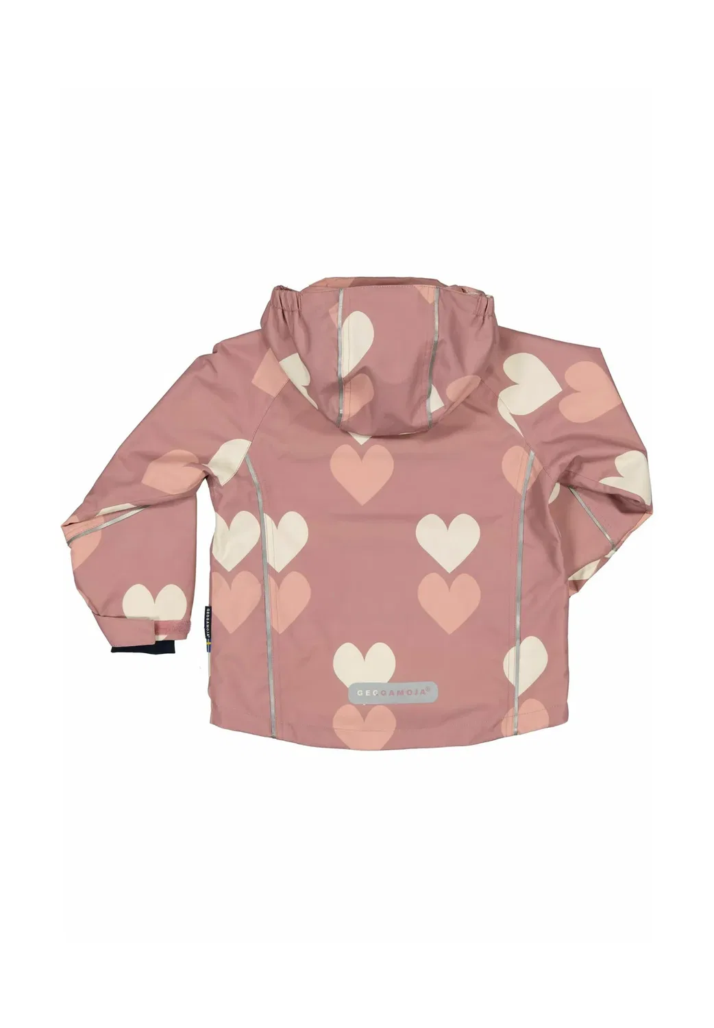 Куртка-Ветровка унисекс - водонепроницаемая куртка Geggamoja, Old Pink Heart — фото 2