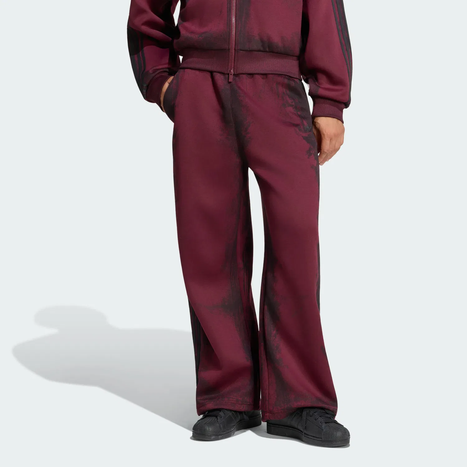 Мужские спортивные штаны прямого кроя Adidas Originals ADILENIUM, Dark Reddish Purple — фото 4