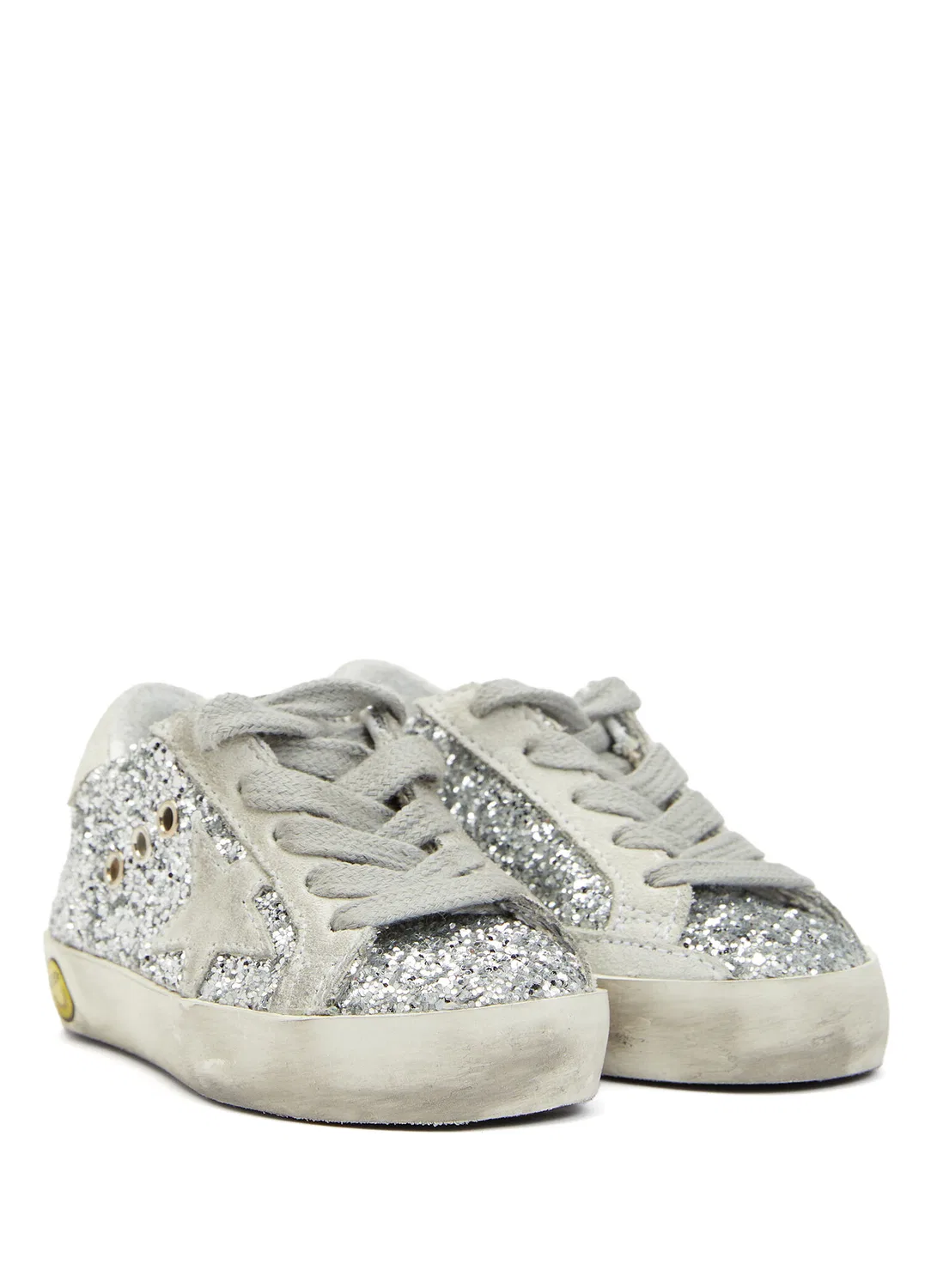 Кроссовки детские Golden Goose Super Star, разноцветный серебряный — фото 2