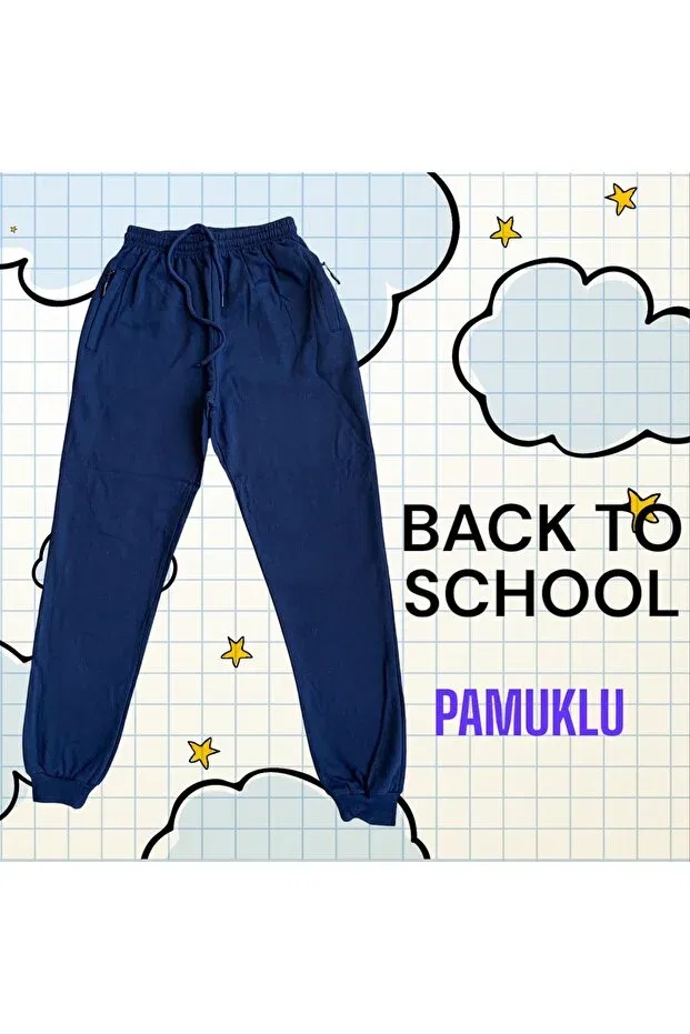 Детские спортивные штаны для девочек хлопковые Basics Bilgens Butik, Navy Blue