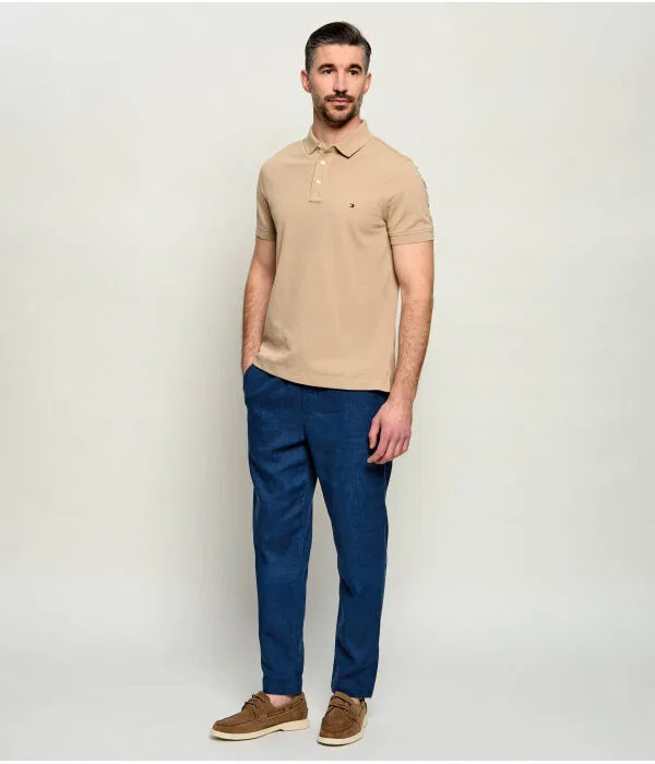 Мужские чиносы из льна Harlem Tommy Hilfiger, Blu Marino — фото 2