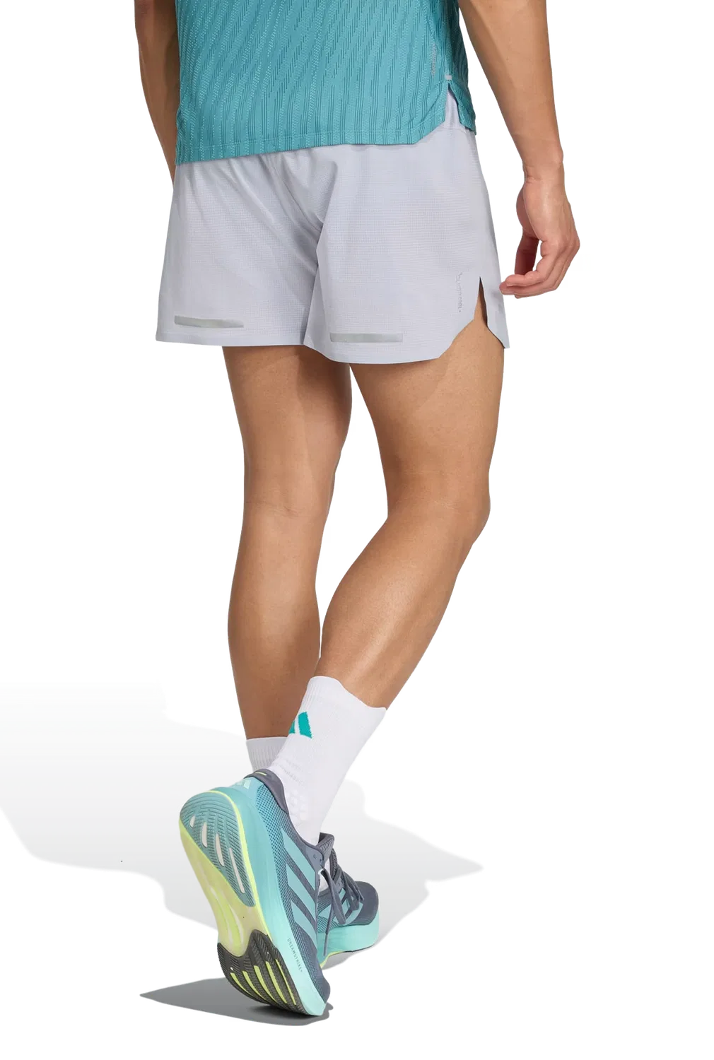 Мужские беговые шорты CLIMACOOL+ Adidas, серый — фото 3