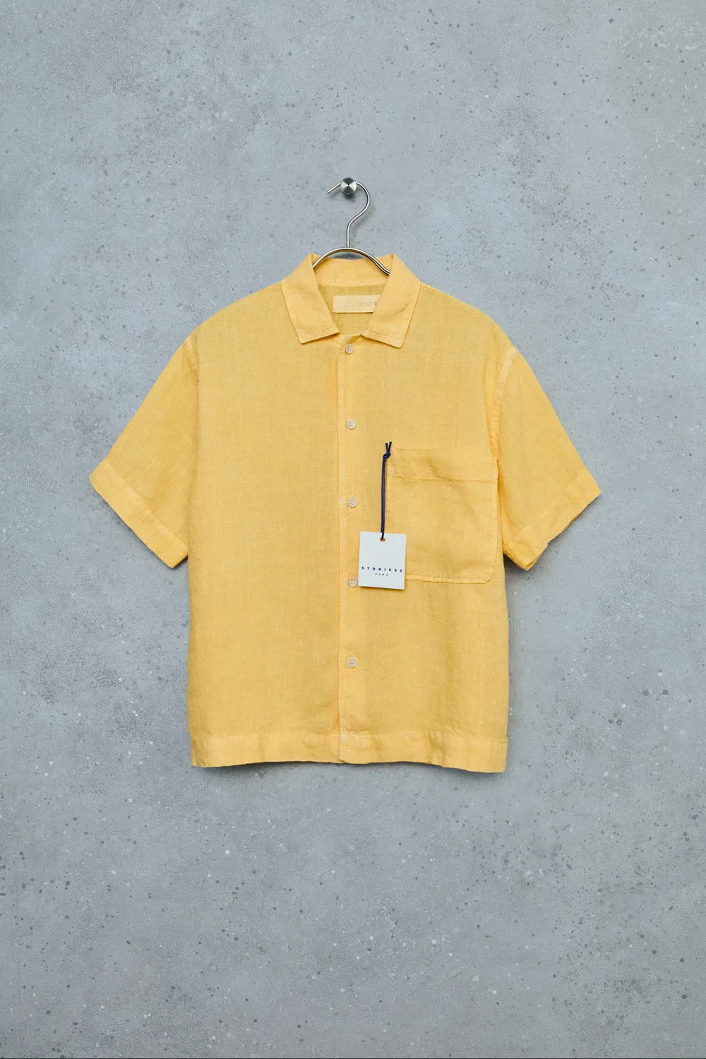 STORIESZ - Рубашка из 100% льна ZARA, Yellow