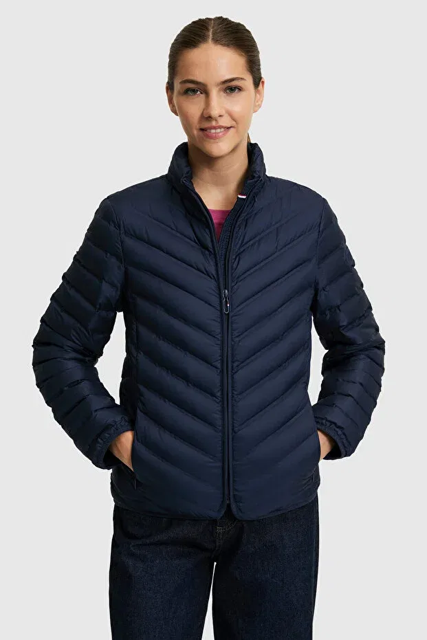 Женское пуховое пальто с длинным рукавом U.S. Polo Assn., Navy Blue — фото 3