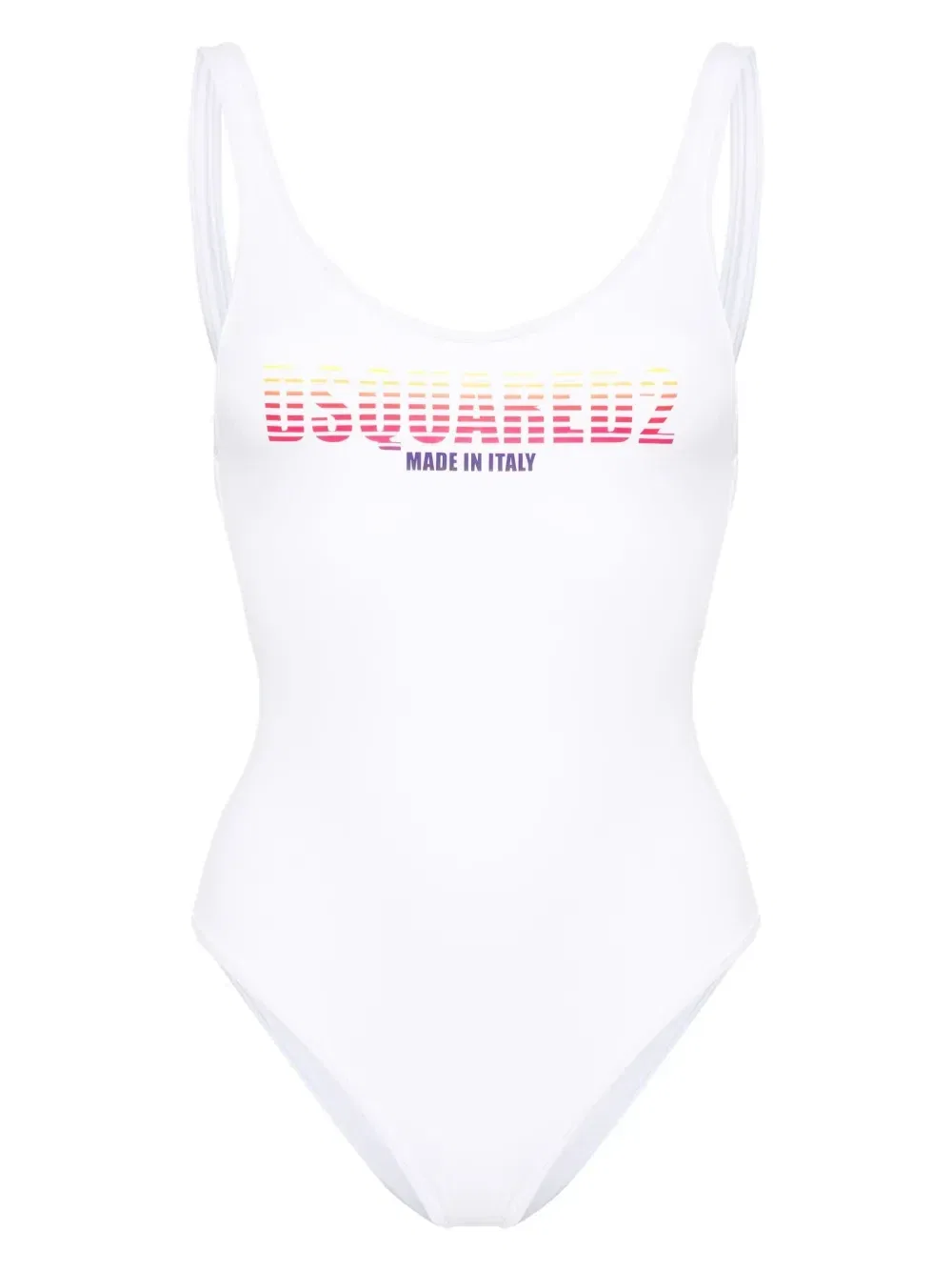 Купальник с логотипом Dsquared2, белый