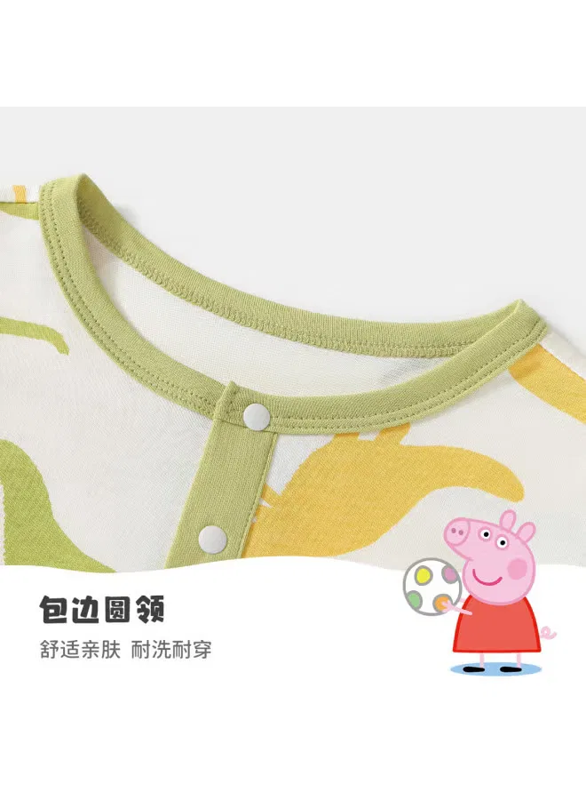 Пижамный комплект дышащий для мальчика Peppa Pig, бобово-зеленый — фото 4