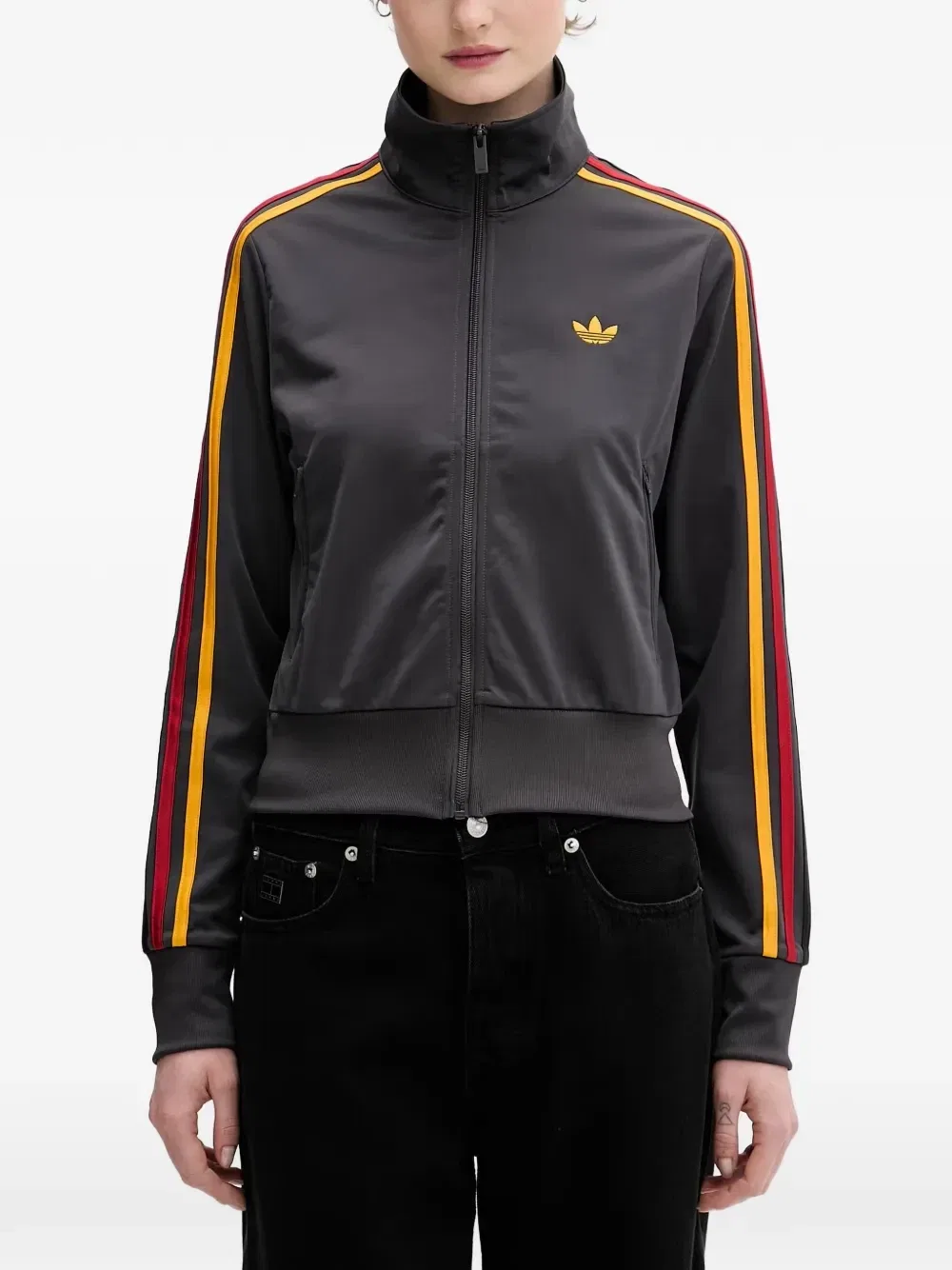 Кожаная куртка Firedbird Adidas, серый