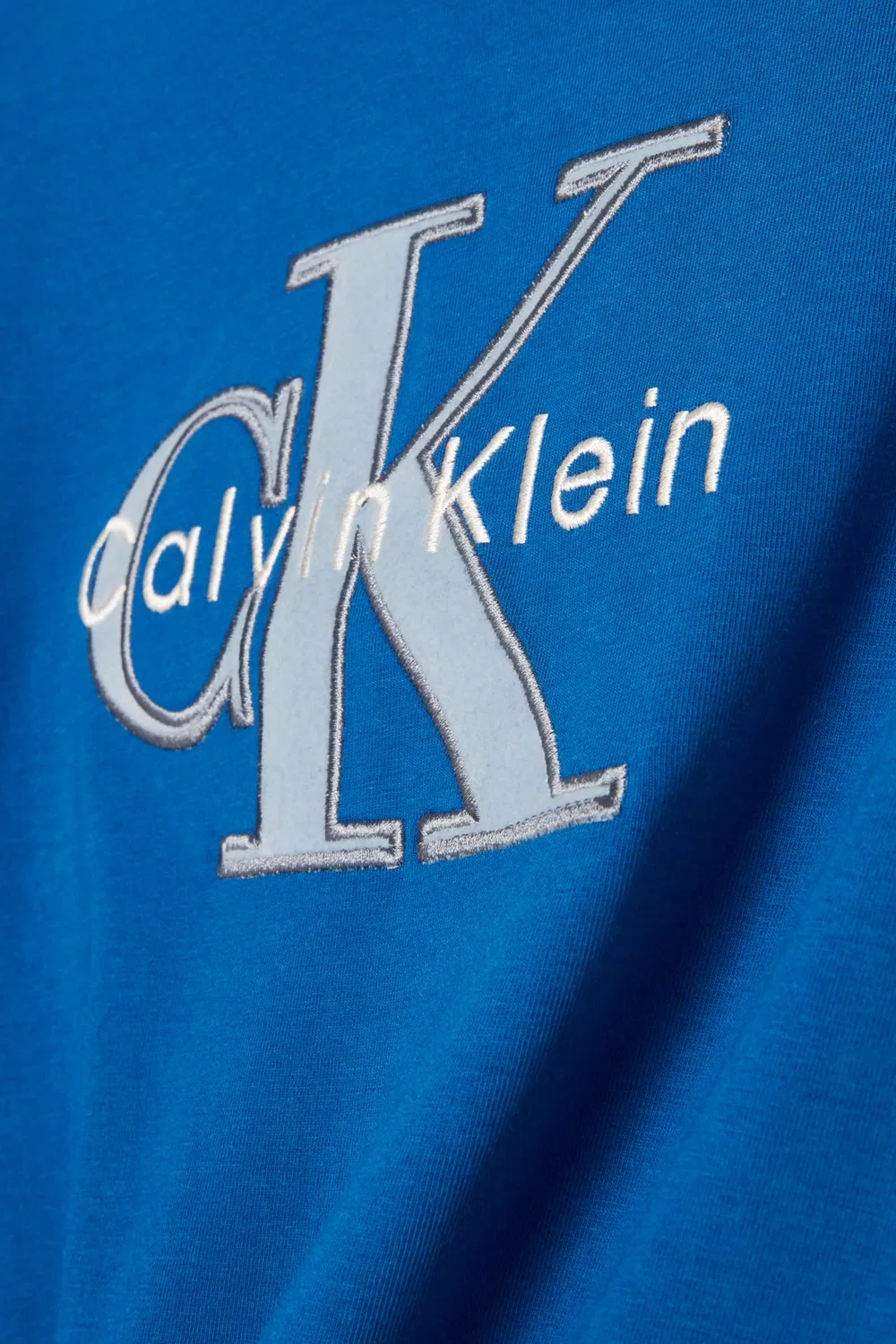 Футболка хлопковая Monologo Calvin Klein, синий — фото 2