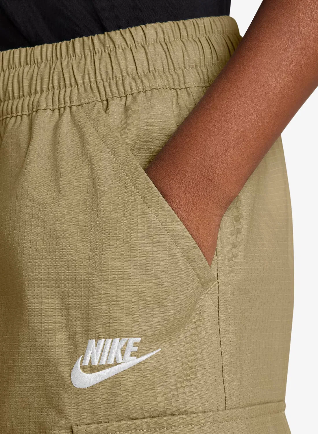 Шорты карго с карманами NSW Club Nike, бежевый — фото 4