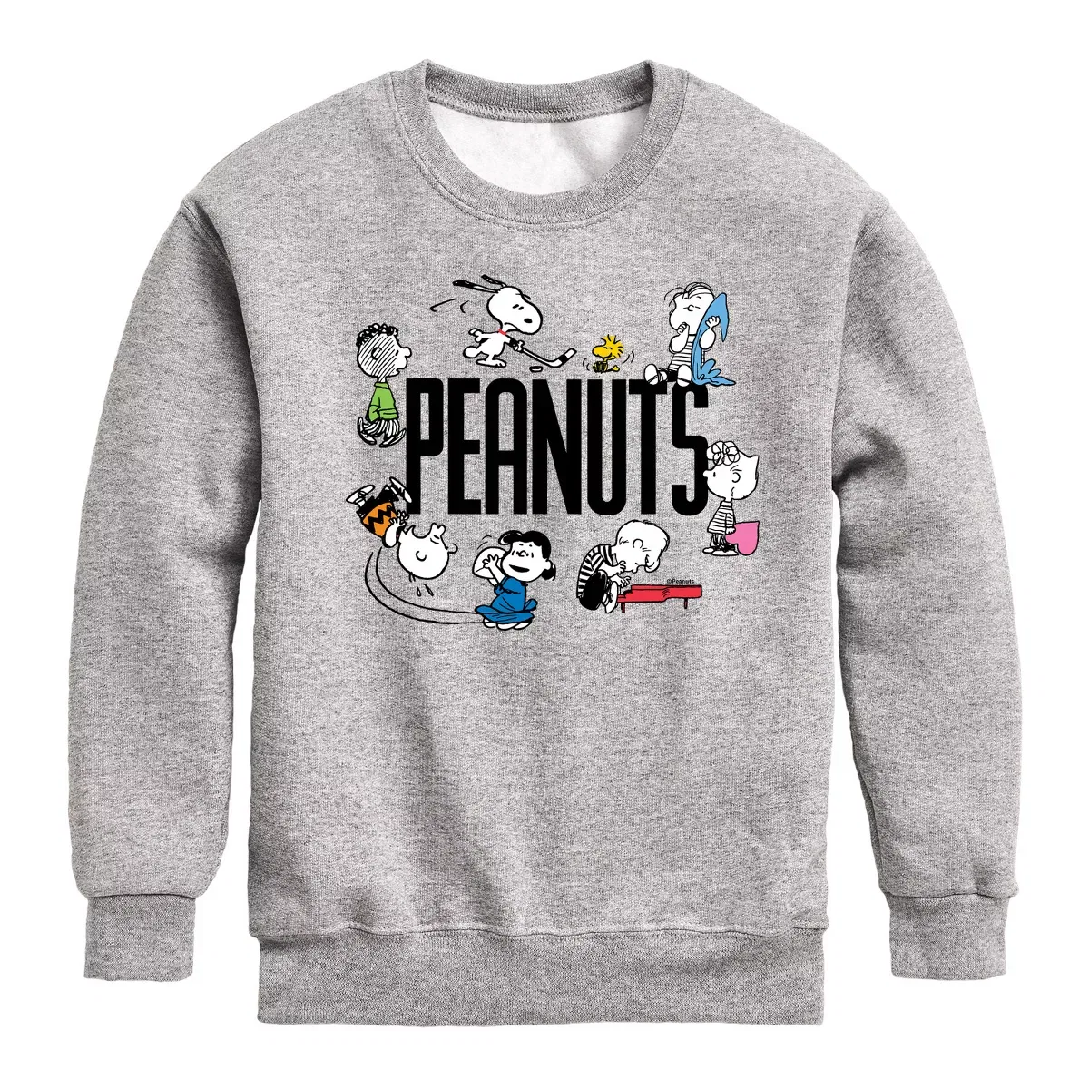 Детская толстовка с принтом Peanuts Group Peanuts, Athletic Heather
