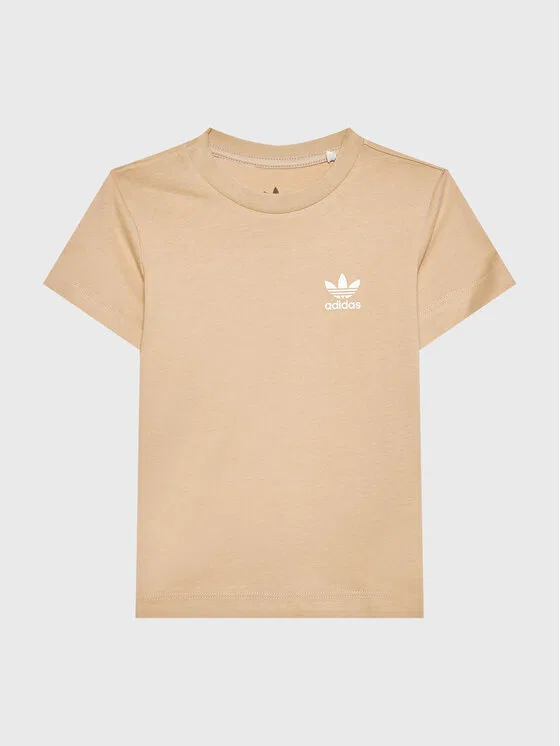 Футболка regular fit adicolor Adidas Originals, бежевый