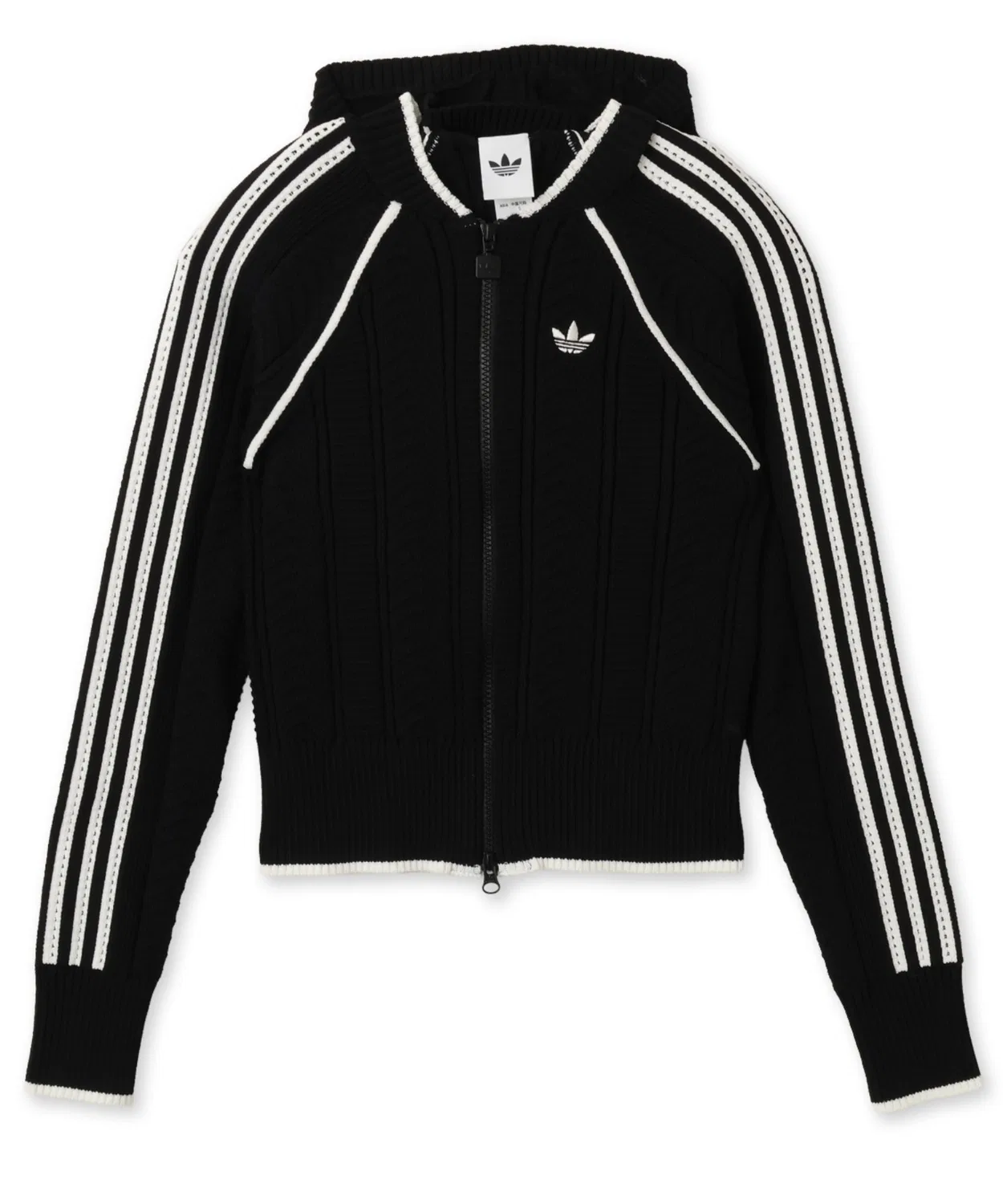 Женский свитшот с молнией, модель SST Tracktop Adidas, Black