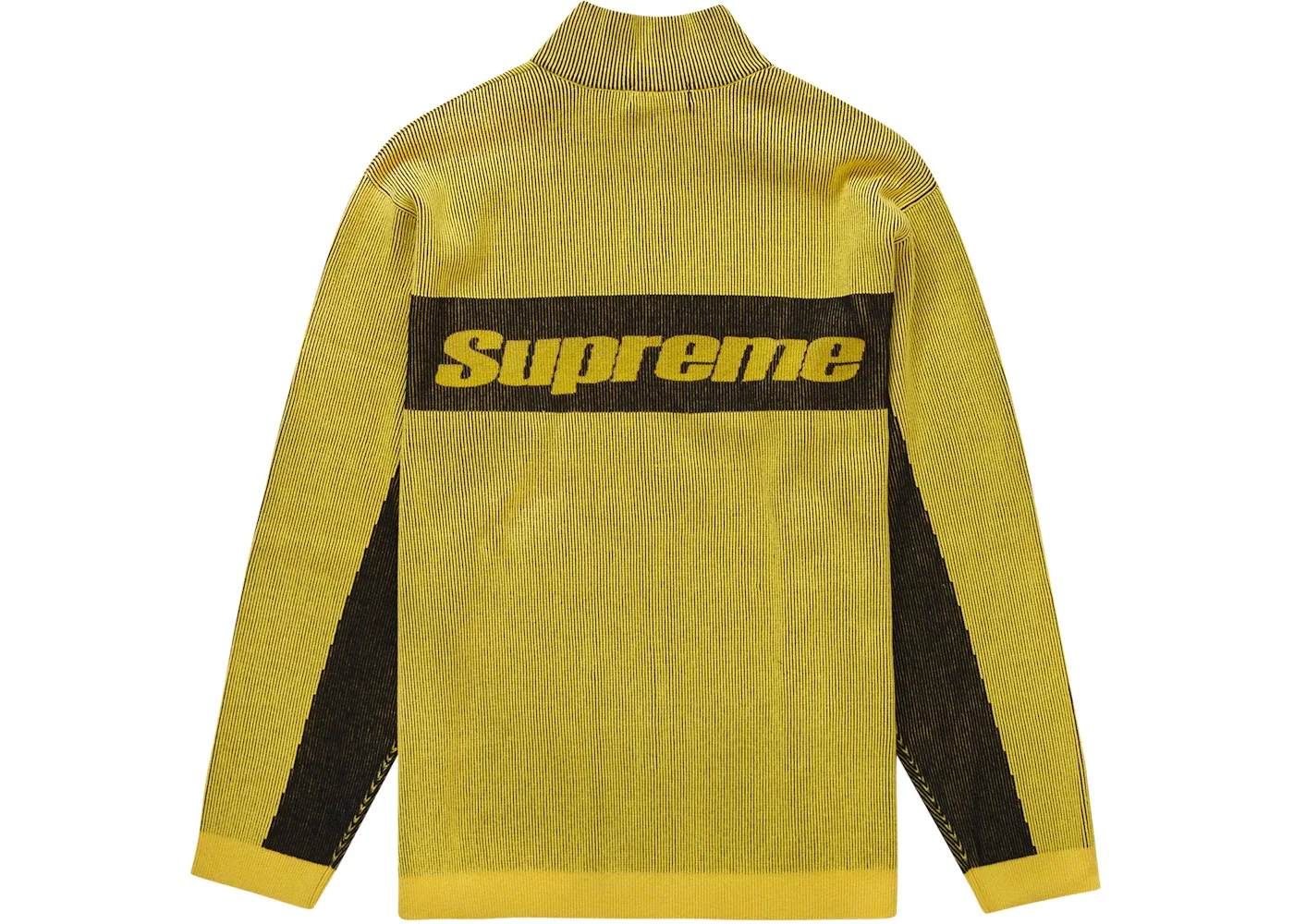 Мужской свитер с молнией Supreme, Yellow — фото 2