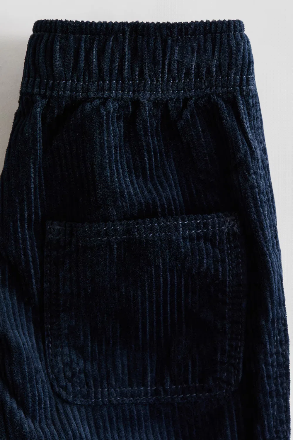 Хлопковые вельветовые спортивные брюки H&M, Marineblau — фото 2