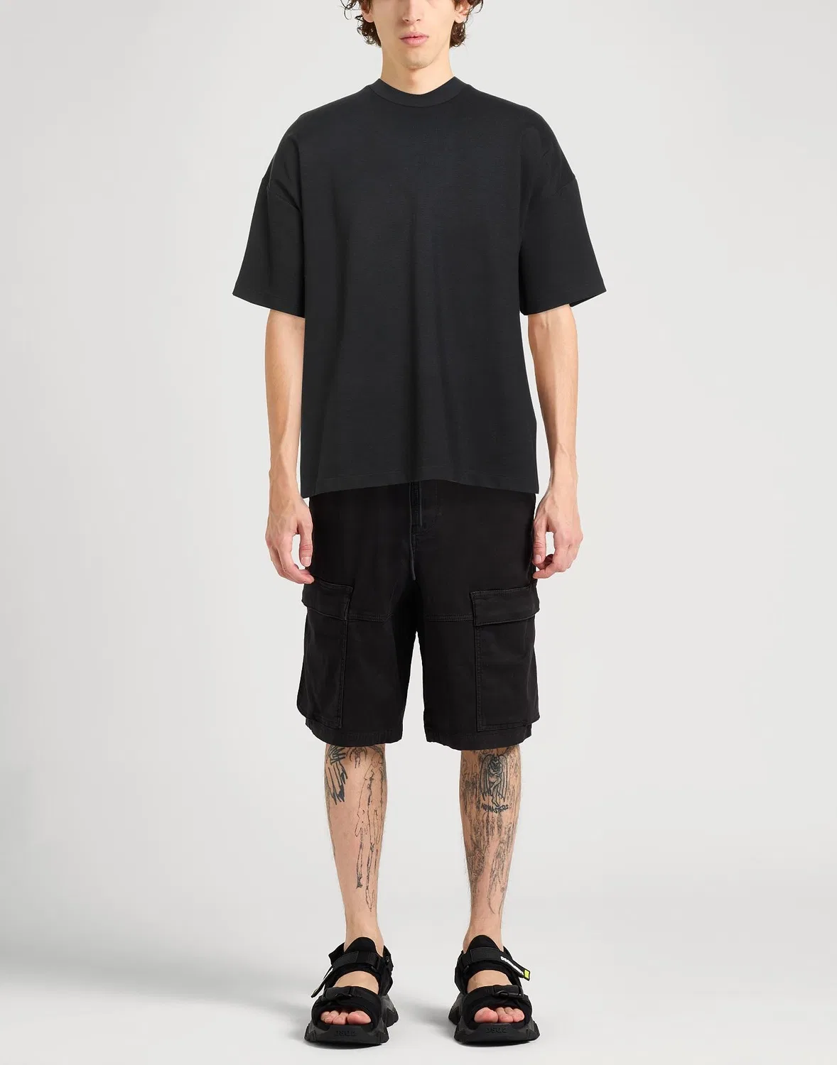 Мужская футболка оверсайз Fear Of God, черный — фото 2