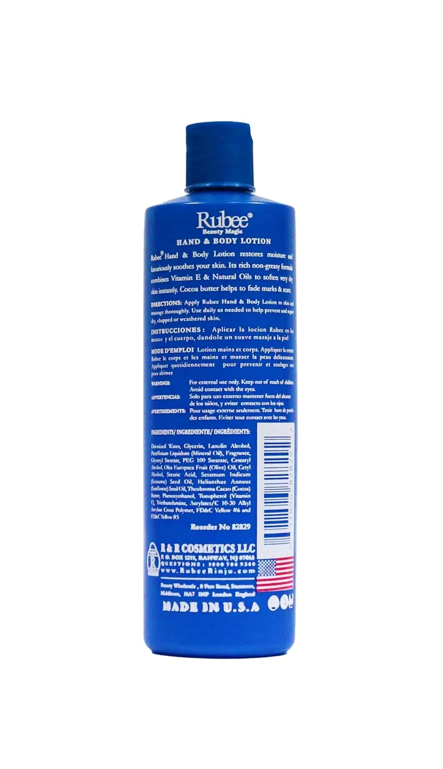 Лосьон для тела и рук RUBEE, 6 шт., 473 мл, без отдушки — фото 4