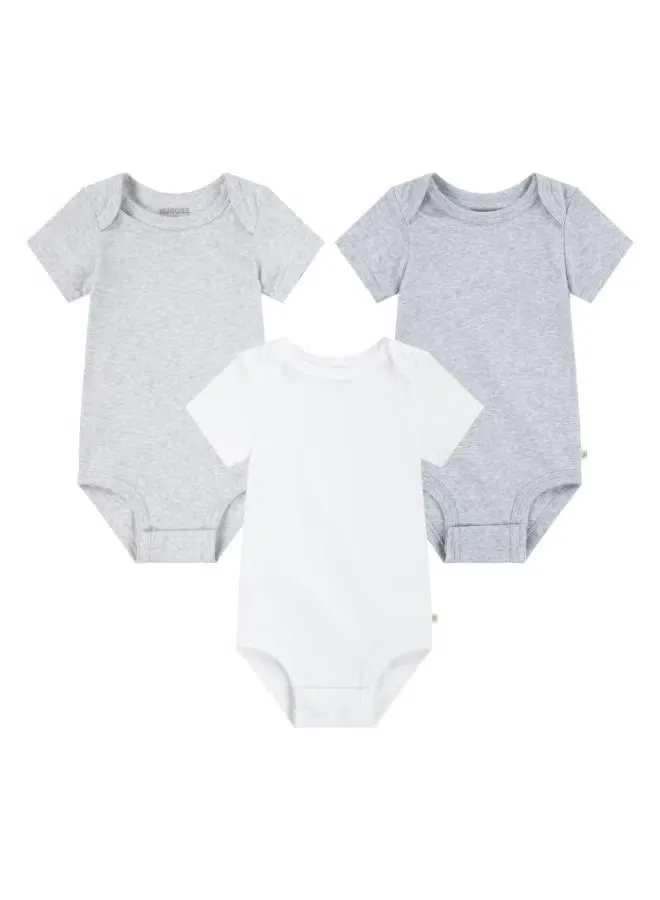 Боди-комбинезон хлопковый 3Pk Huggies, серый
