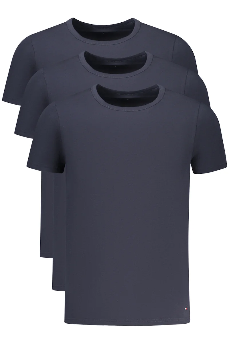 Комплект футболок Tommy Hilfiger Premium Essentials Crew Neck, 3 предмета, темно-синий