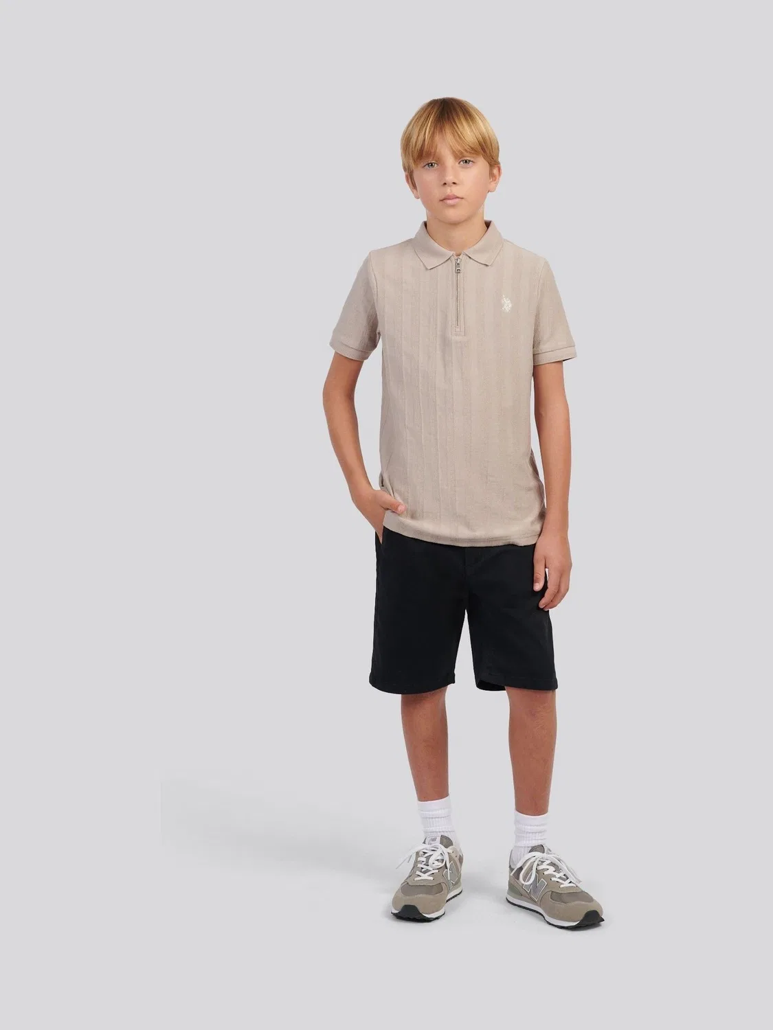 Шорты чинос классические U.S. Polo Assn, черный — фото 2