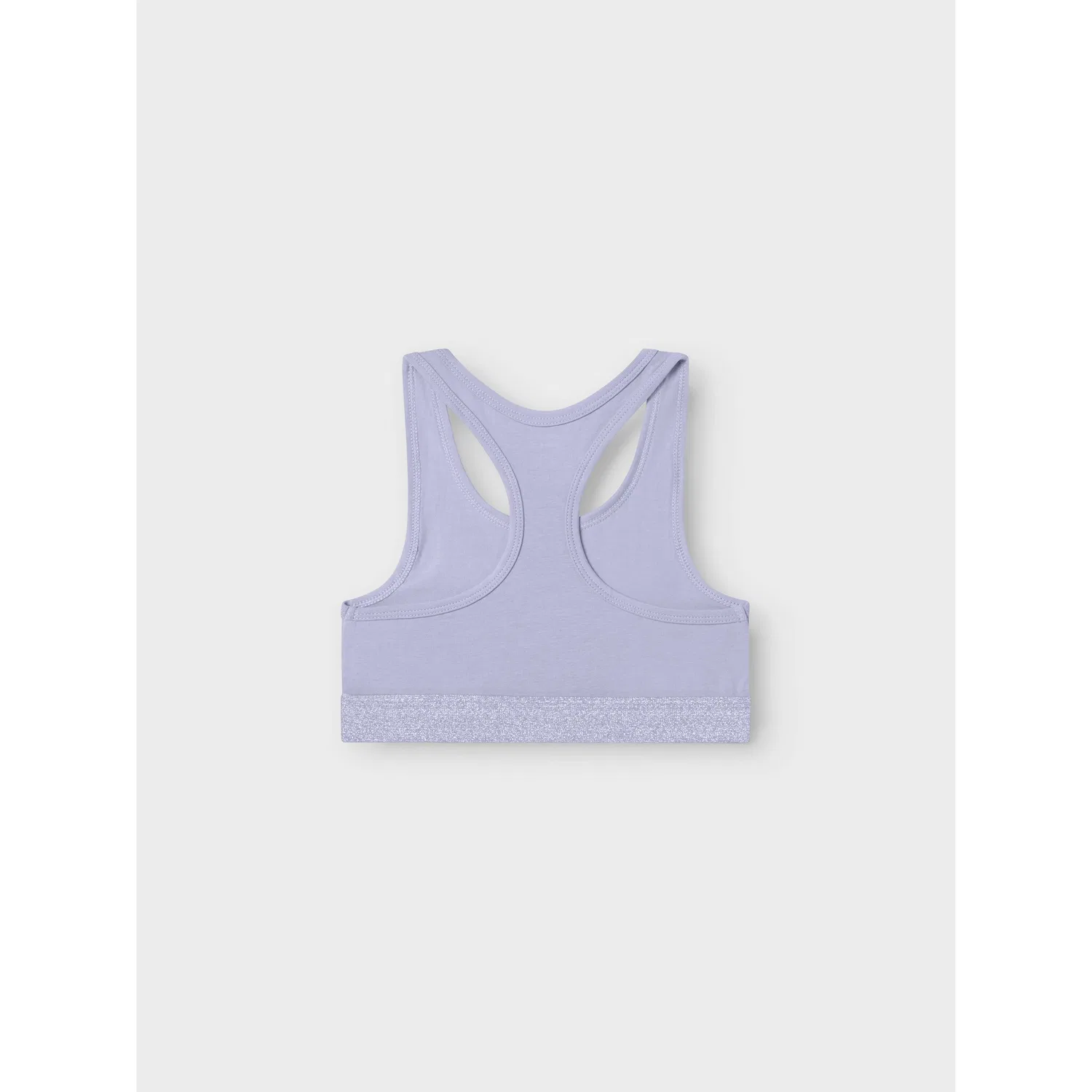 Детский бюстгальтер-топ без бретелек из 2 штук Name It, Purple Heather/Subdude Blue — фото 3