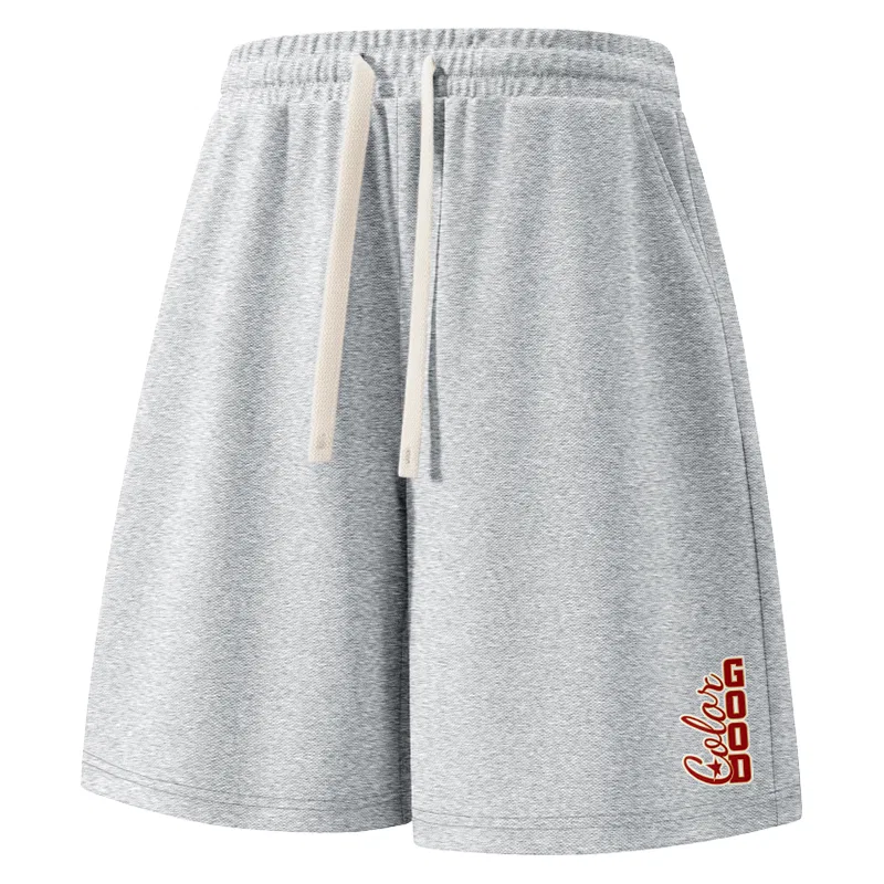 Детские шорты повседневные из плотного хлопка 300 г/м² Heather Gray, MINISO