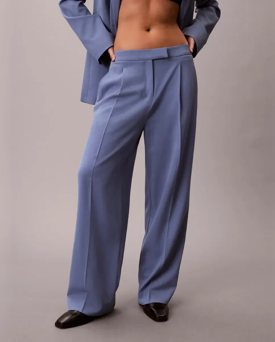 Женские брюки из полиэстера Calvin Klein, Azul Índigo