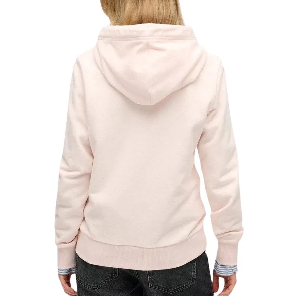 Женская олимпийка с капюшоном Essential Superdry, Роза — фото 3