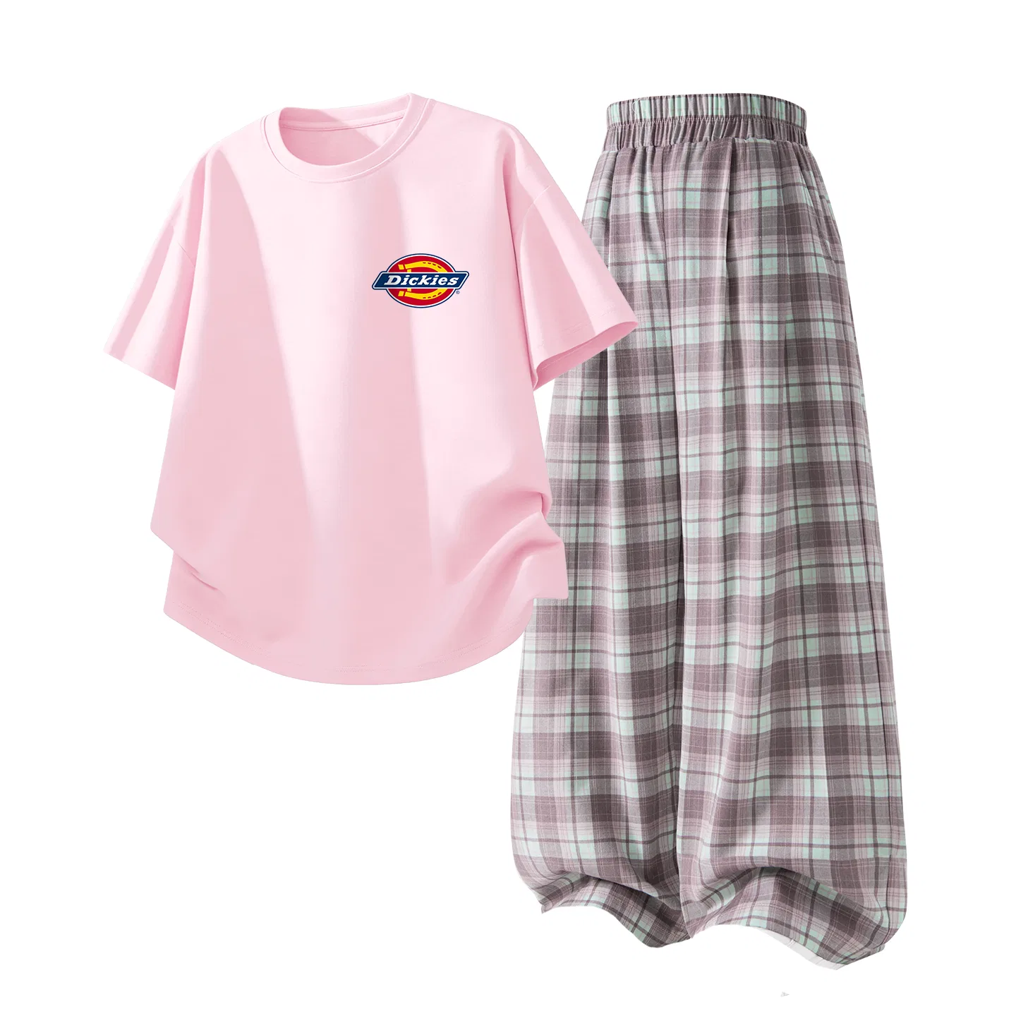 Детский спортивный костюм с круглым вырезом Dickies, Standard K Pearl Powder+Pure Pink