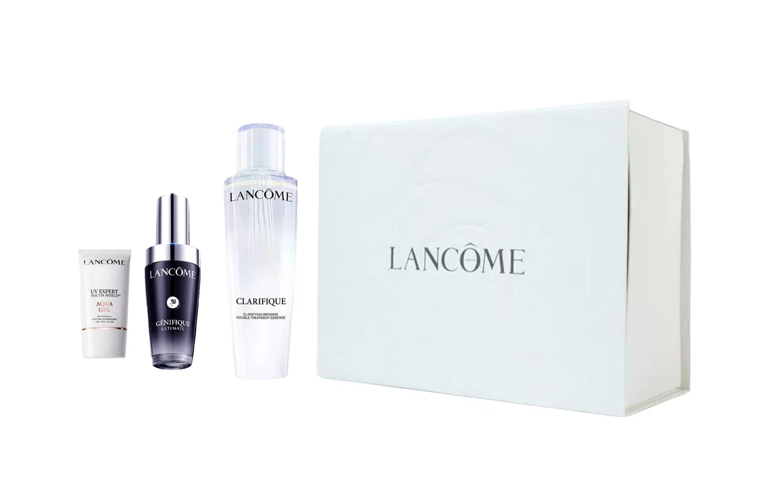Набор косметики для ухода за кожей с тонером, сывороткой и кремом, LANCOME, Black