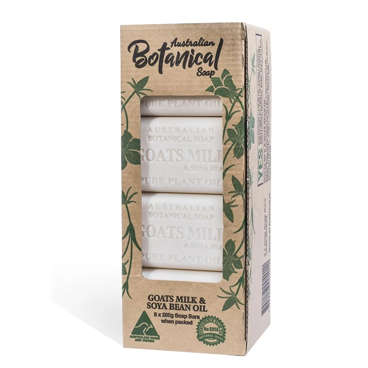 Твердое мыло Australian Botanical Soap с козьим молоком и соевым маслом, 8 шт, 6.5 oz