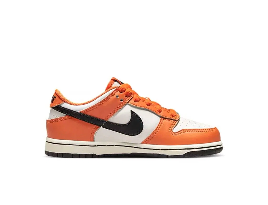 Детские кроссовки для мальчиков Dunk NIKE, Phantom Black Safety Orange — фото 2